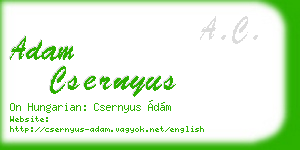 adam csernyus business card