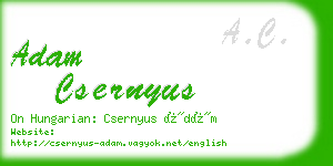 adam csernyus business card